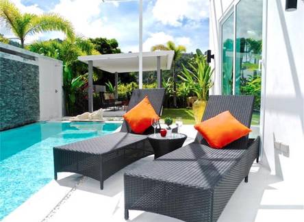 Отель Skylight 2 bedrooms New Villa in Kamala