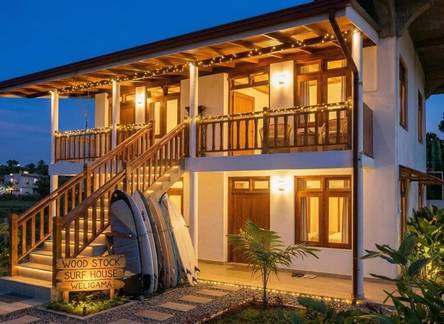 Отель Wimal Wood Stock Surf House